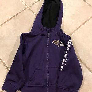 Kids Ravens zip up hoodie